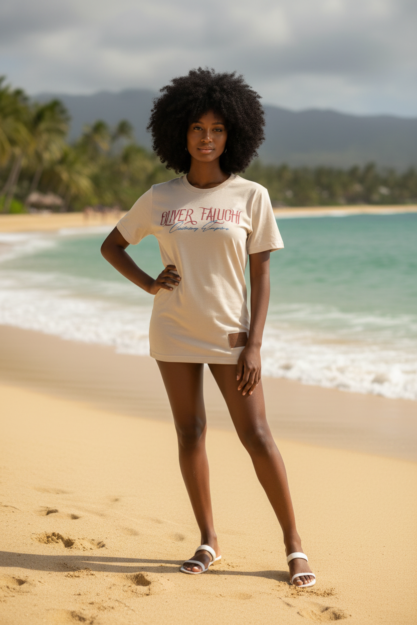 T shirt Tan Cotton